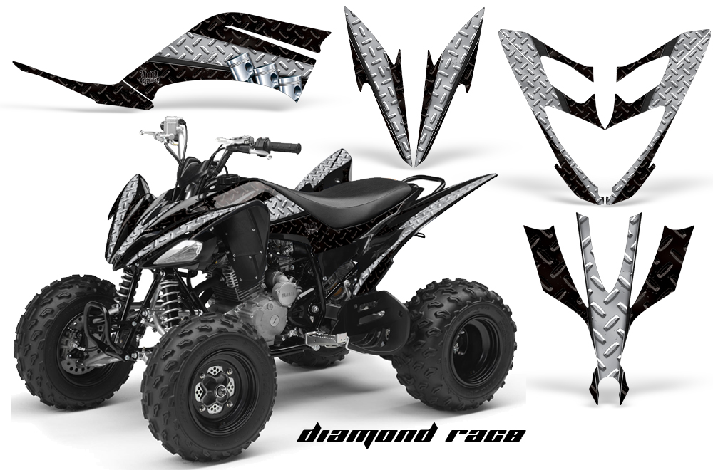 Yamaha Raptor 250 Graphics DiamondRace Silver